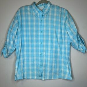 VTG Womens Large Columbia PFG 3/4 length sleeve with omnishade. SKU B36